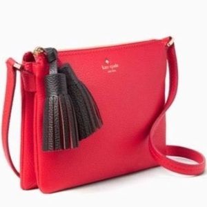 Kate spade red crossbody bag